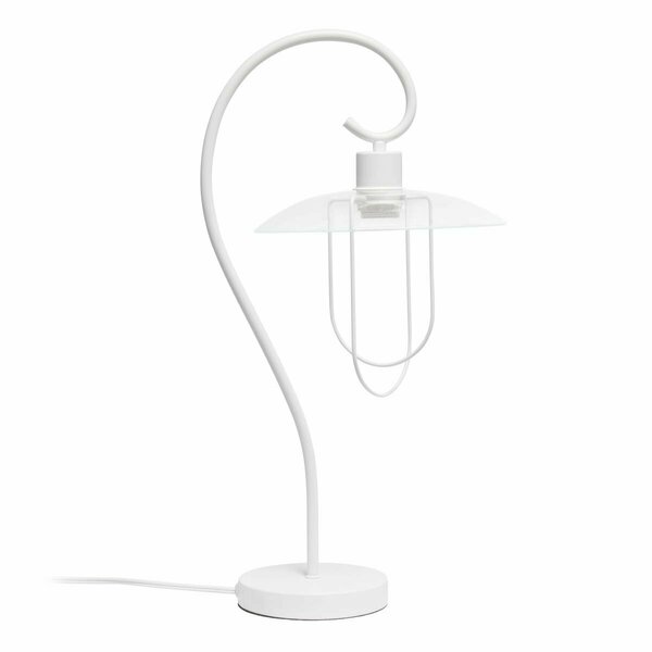 Lighting Business Modern Metal Table Lamp, White LI1801810